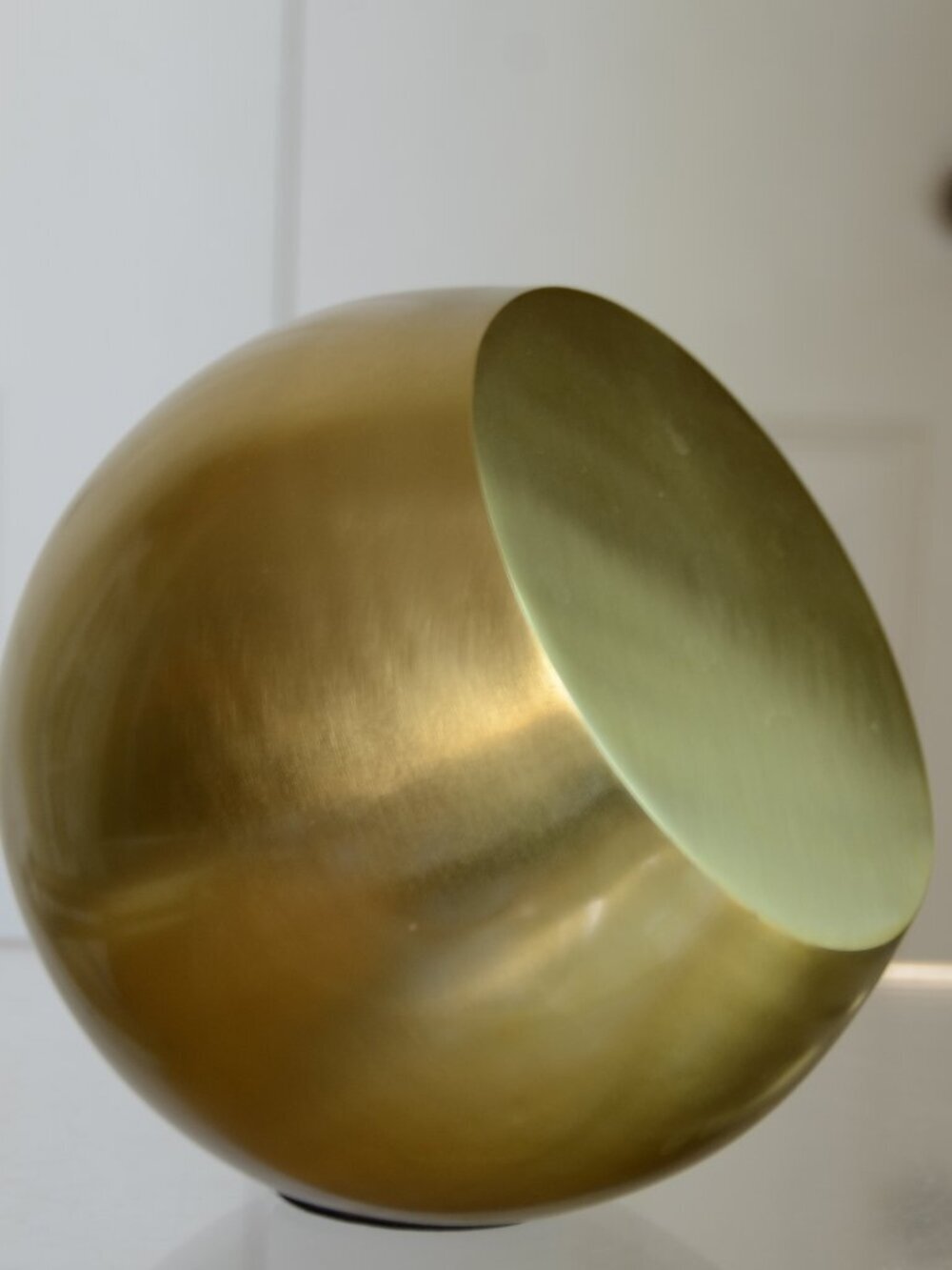 crate and barrel gold stainless steel round Nordic modern ornament